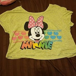 Minnie mouse crop top